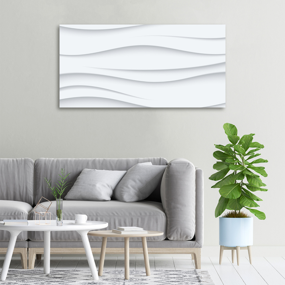 Tableau sur toile Fond 3D blanc abstrait