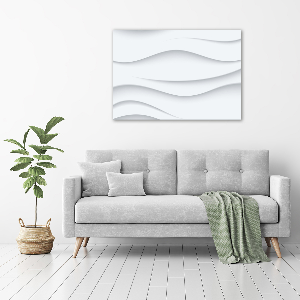 Tableau sur toile Fond 3D blanc abstrait