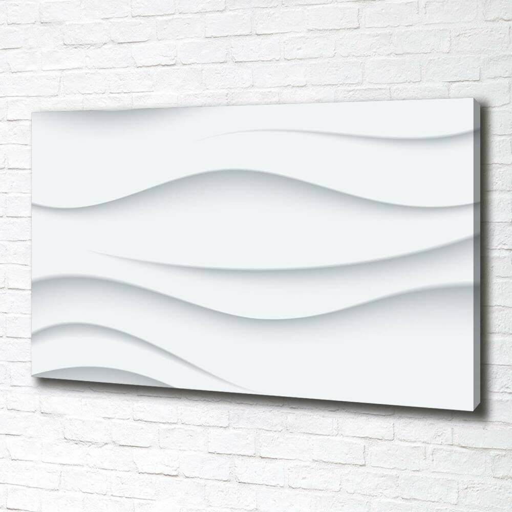 Tableau sur toile Fond 3D blanc abstrait