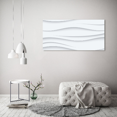 Tableau sur toile Fond 3D blanc abstrait