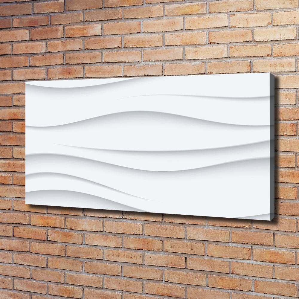 Tableau sur toile Fond 3D blanc abstrait