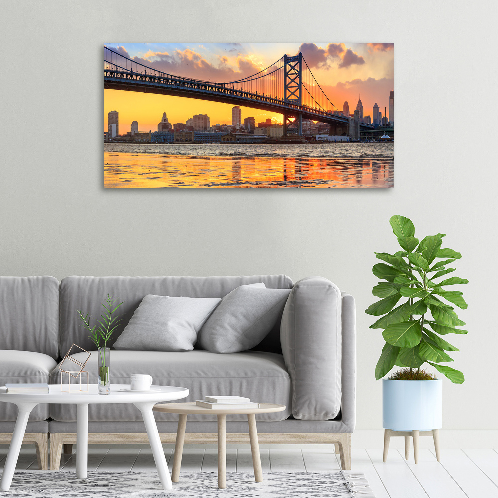 Tableau imprimé sur toile Pont de Philadelphie