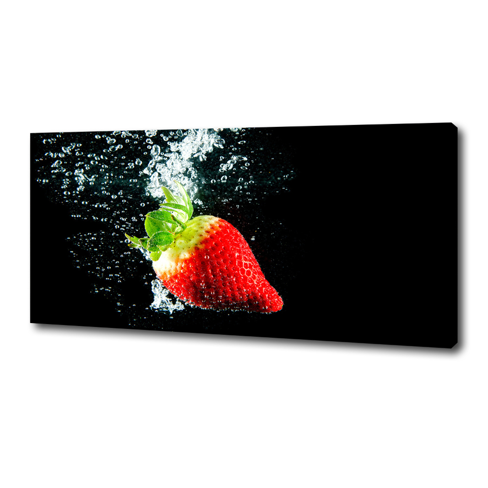 Tableau photo sur toile Fraise sous l'eau