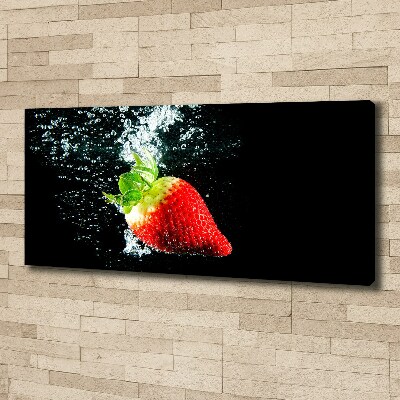 Tableau photo sur toile Fraise sous l'eau