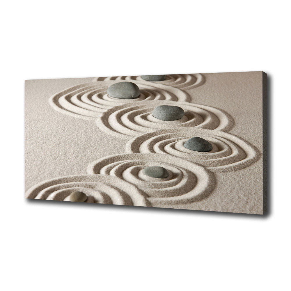 Tableau photo sur toile Pierres sable zen