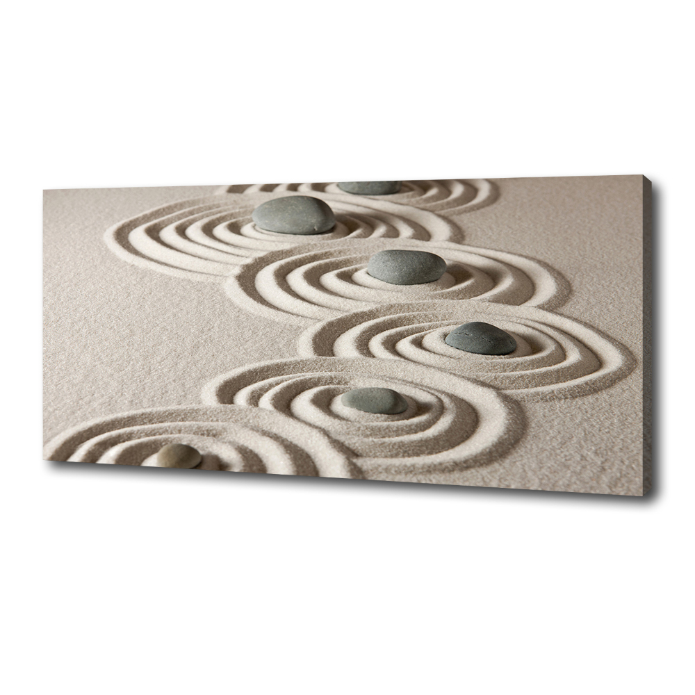 Tableau photo sur toile Pierres sable zen