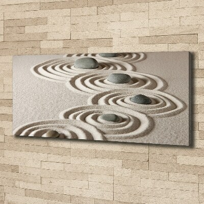 Tableau photo sur toile Pierres sable zen