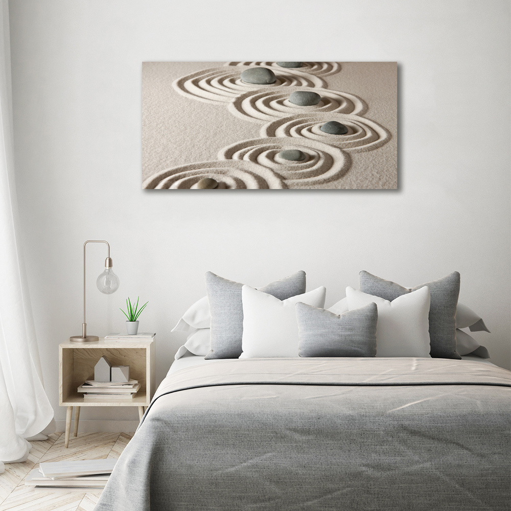 Tableau photo sur toile Pierres sable zen