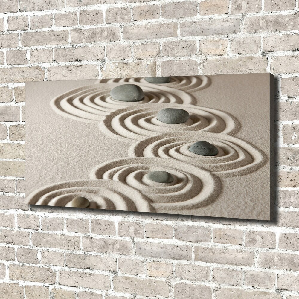 Tableau photo sur toile Pierres sable zen