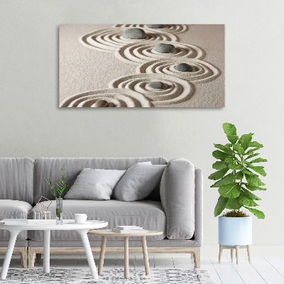 Tableau photo sur toile Pierres sable zen