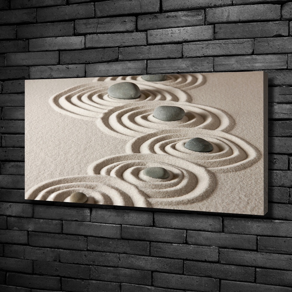 Tableau photo sur toile Pierres sable zen