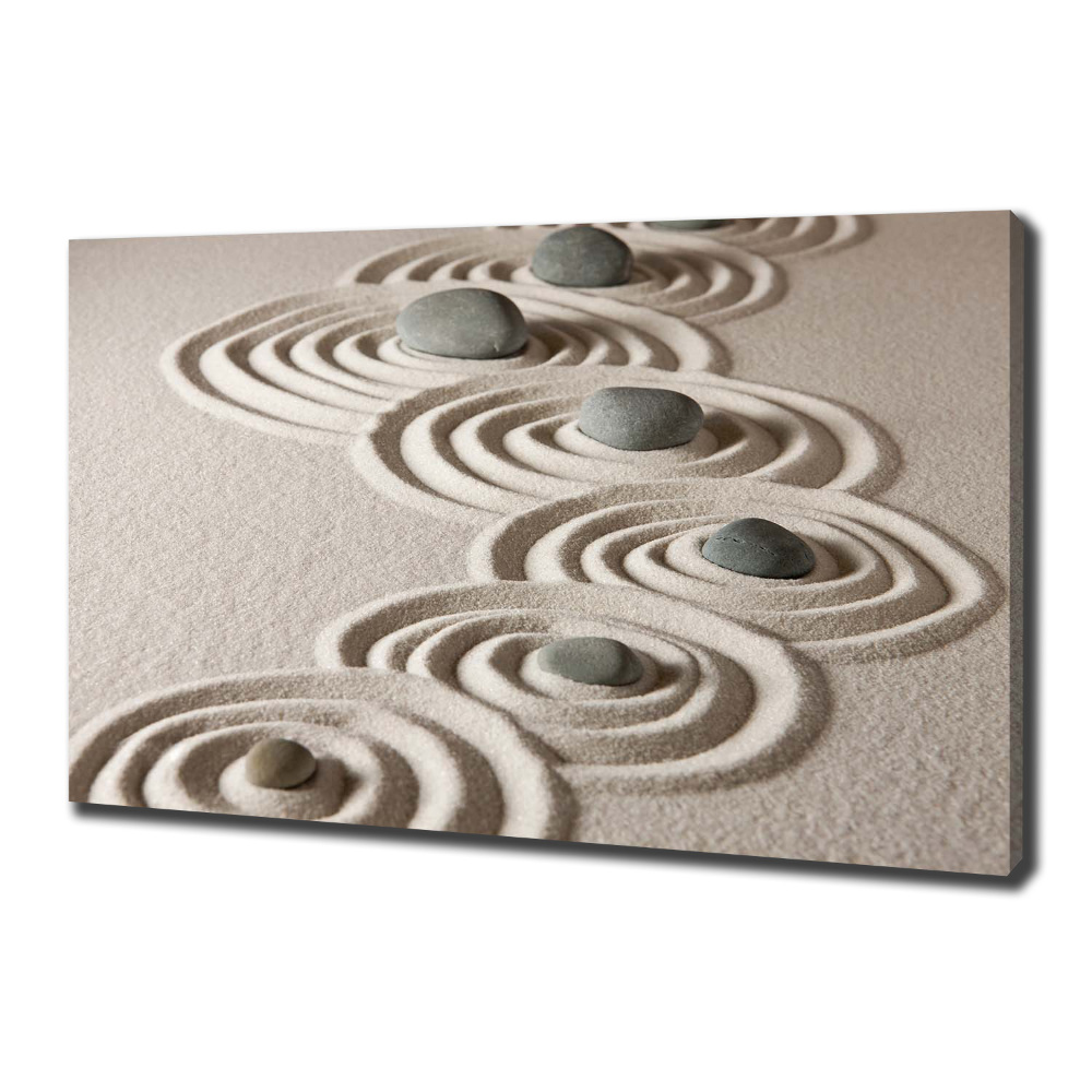 Tableau photo sur toile Pierres sable zen