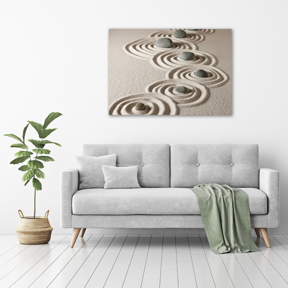 Tableau photo sur toile Pierres sable zen