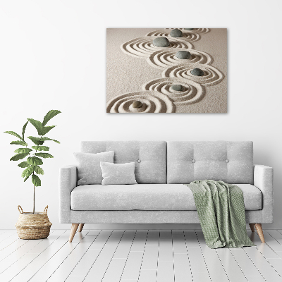 Tableau photo sur toile Pierres sable zen