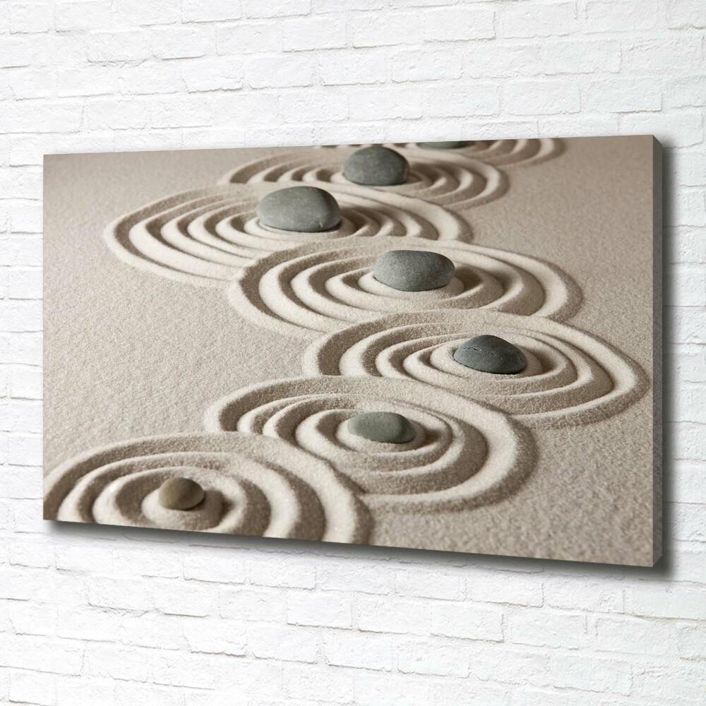 Tableau photo sur toile Pierres sable zen