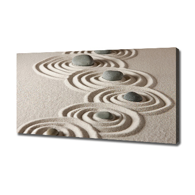 Tableau photo sur toile Pierres sable zen