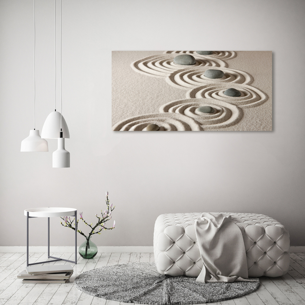 Tableau photo sur toile Pierres sable zen