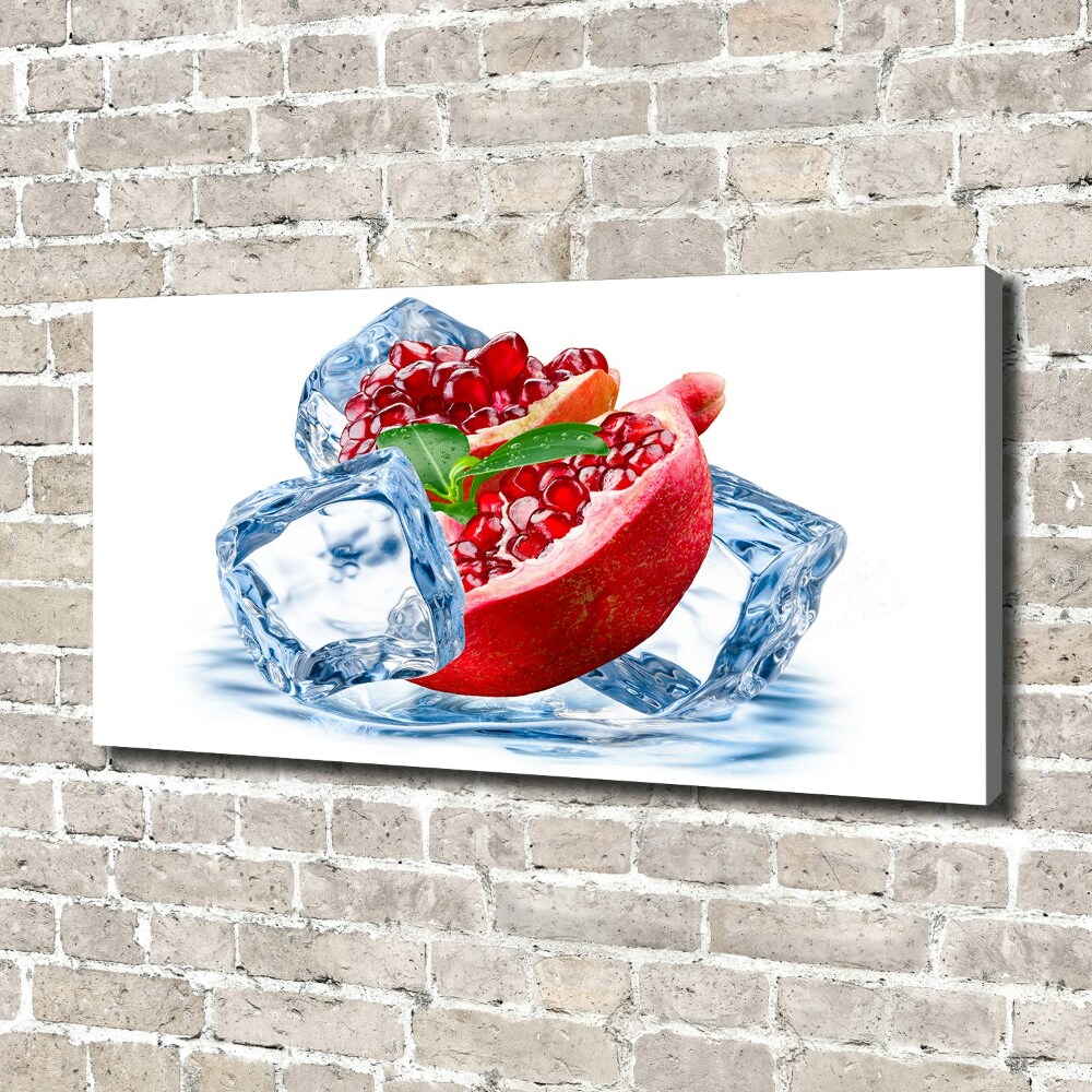 Tableau toile imprimée Grenade avec de la glace