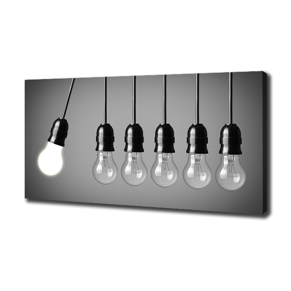 Tableau sur toile Six ampoules électriques