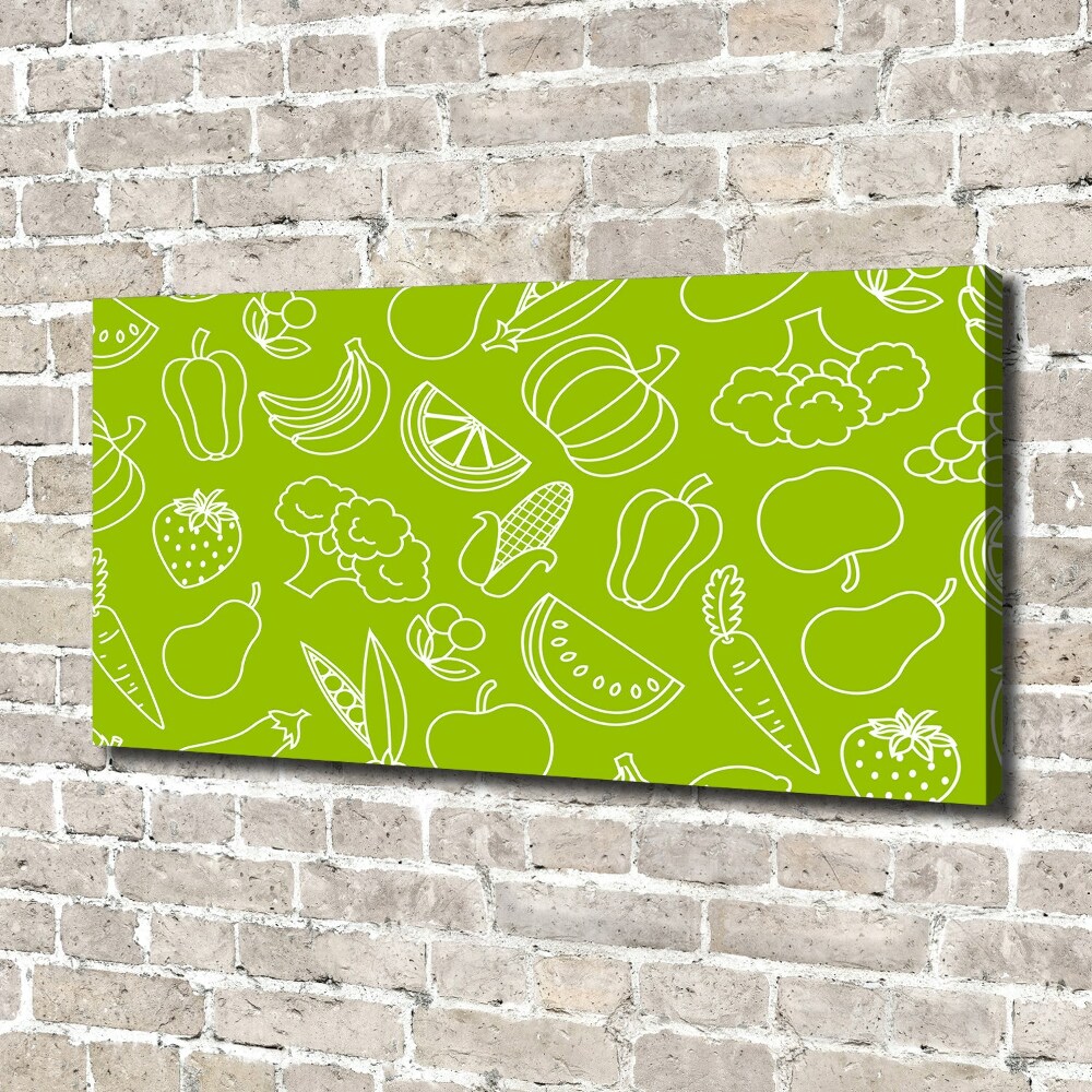 Tableau sur toile Légumes et fruits