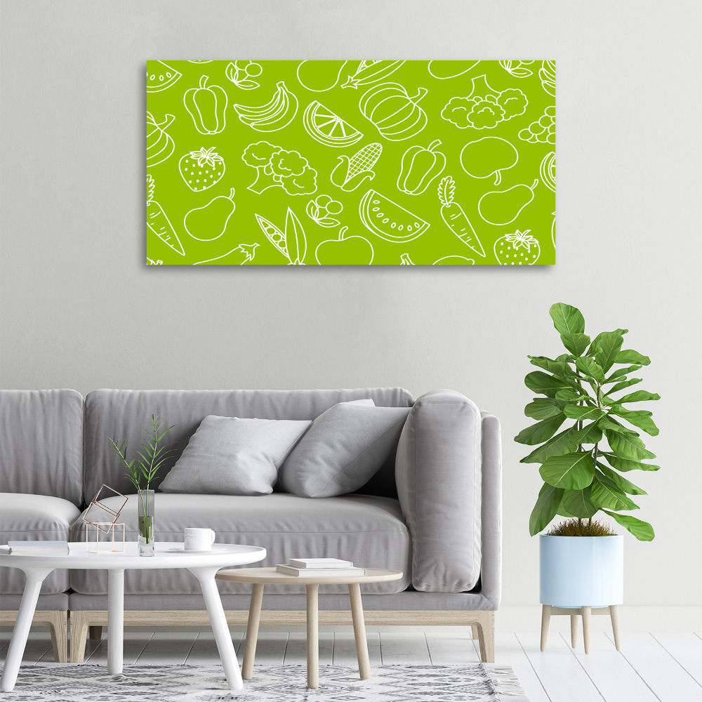 Tableau sur toile Légumes et fruits