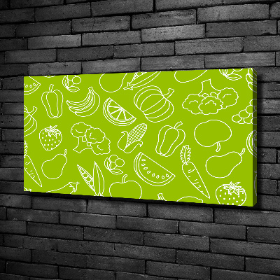 Tableau sur toile Légumes et fruits