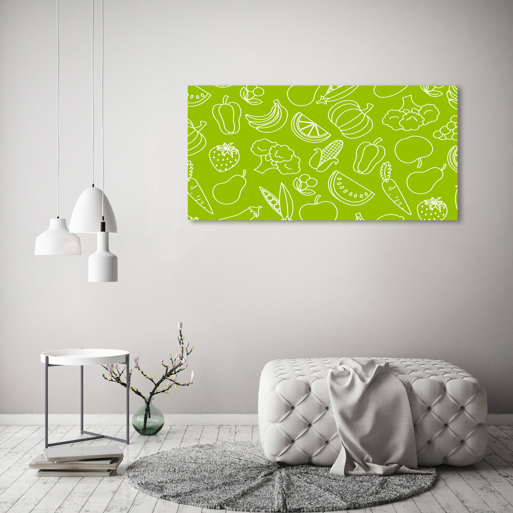 Tableau sur toile Légumes et fruits