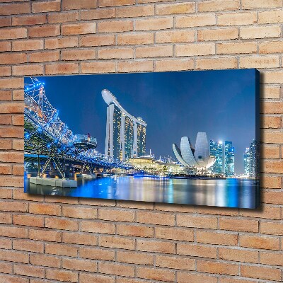 Tableau imprimé sur toile Singapour de nuit