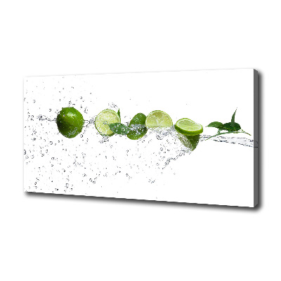 Tableau imprimé sur toile Citron vert et eau