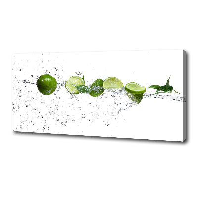 Tableau imprimé sur toile Citron vert et eau