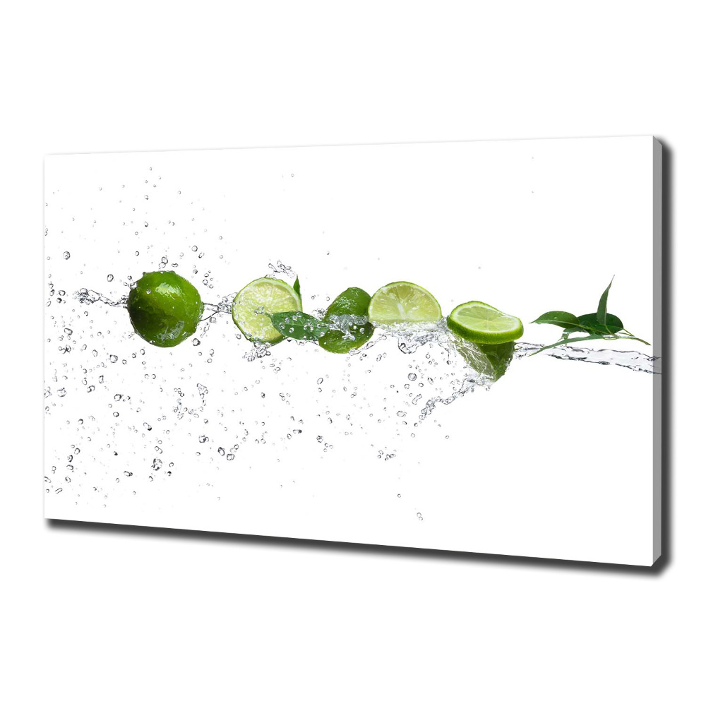 Tableau imprimé sur toile Citron vert et eau