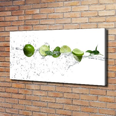 Tableau imprimé sur toile Citron vert et eau