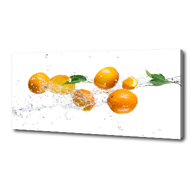 Tableau sur toile Oranges et eau