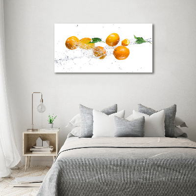 Tableau sur toile Oranges et eau