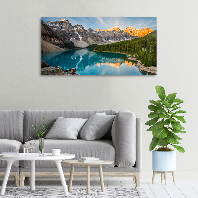 Tableau imprimé sur toile Lac de montagne