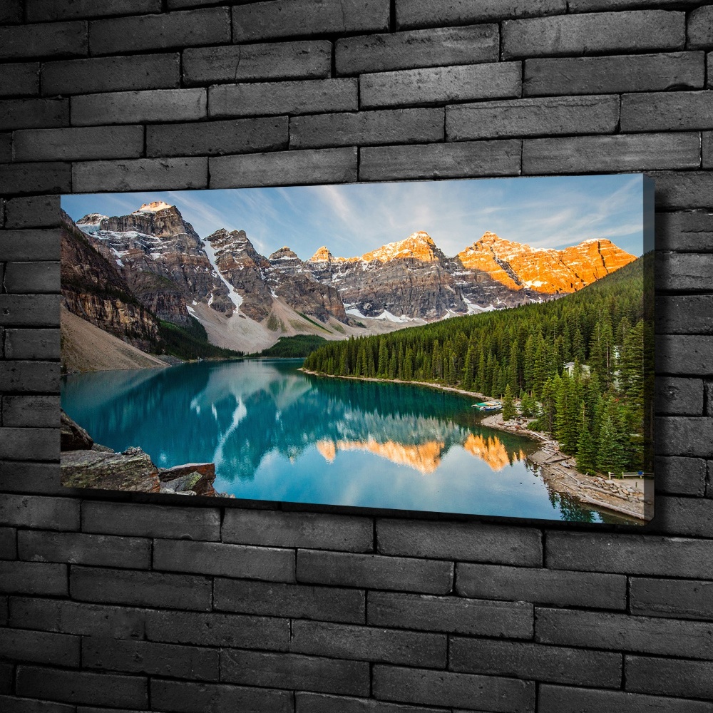 Tableau imprimé sur toile Lac de montagne