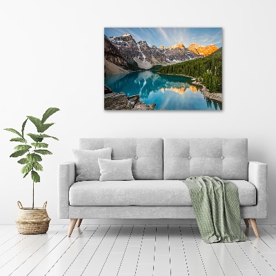 Tableau imprimé sur toile Lac de montagne