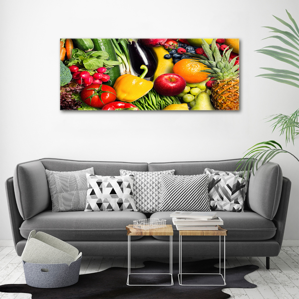 Tableau photo sur toile Légumes et fruits