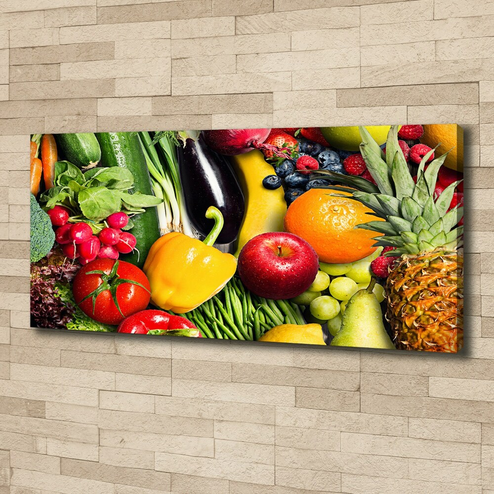 Tableau photo sur toile Légumes et fruits