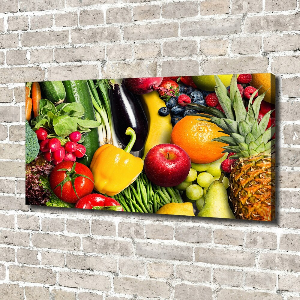 Tableau photo sur toile Légumes et fruits