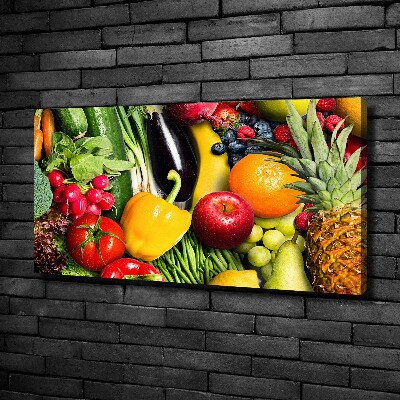 Tableau photo sur toile Légumes et fruits