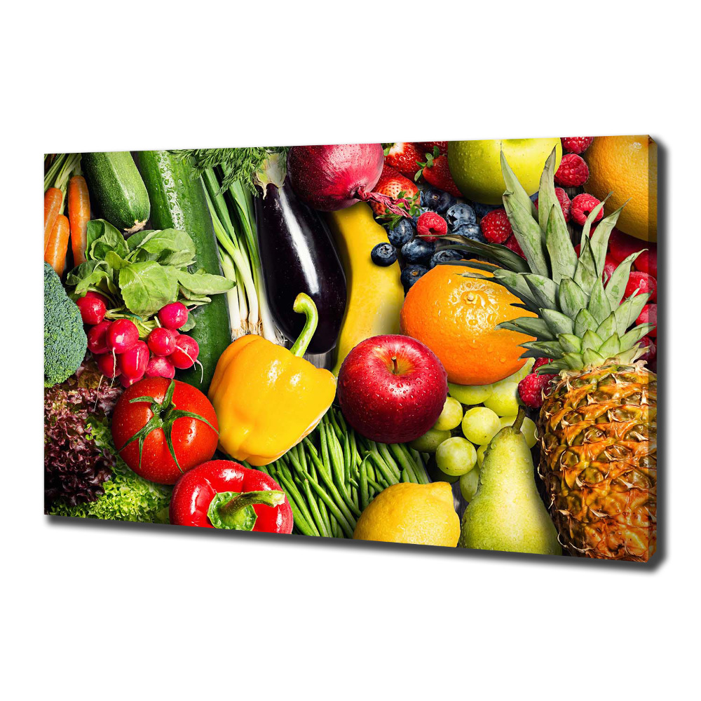 Tableau photo sur toile Légumes et fruits