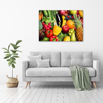 Tableau photo sur toile Légumes et fruits