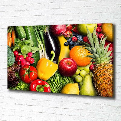 Tableau photo sur toile Légumes et fruits