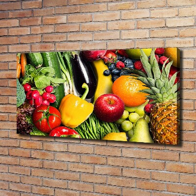 Tableau photo sur toile Légumes et fruits