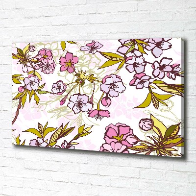 Tableau sur toile Fleurs de cerisier