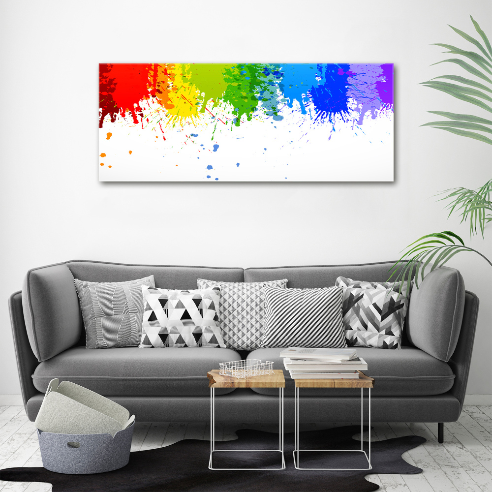 Tableau sur toile Taches arc-en-ciel