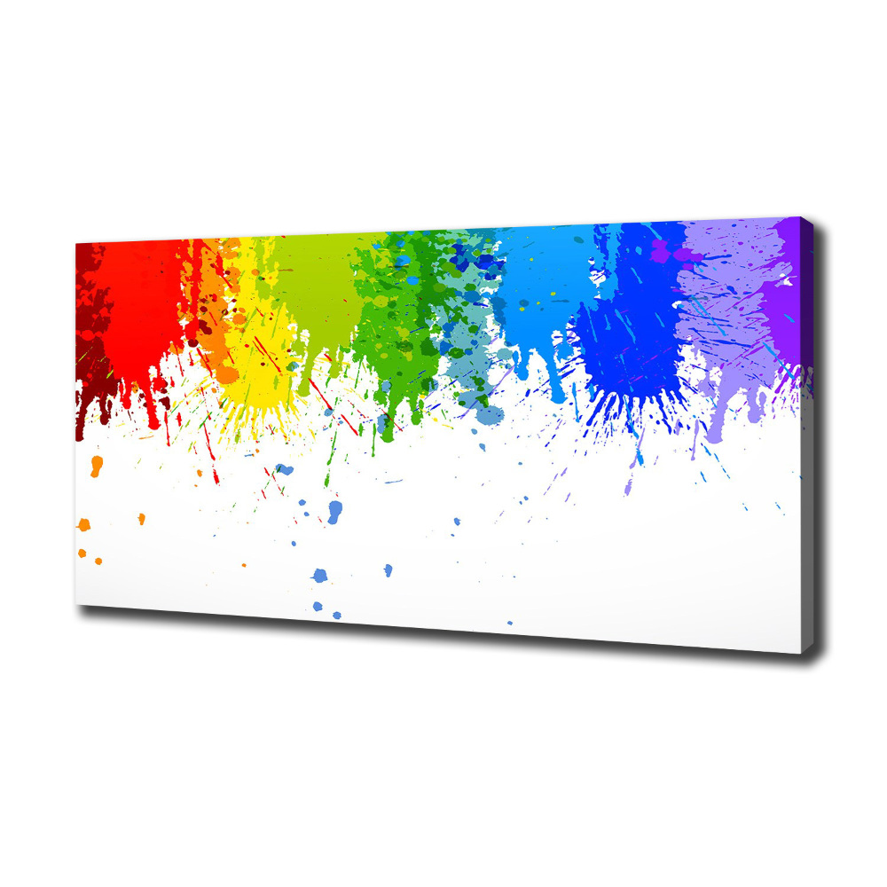 Tableau sur toile Taches arc-en-ciel