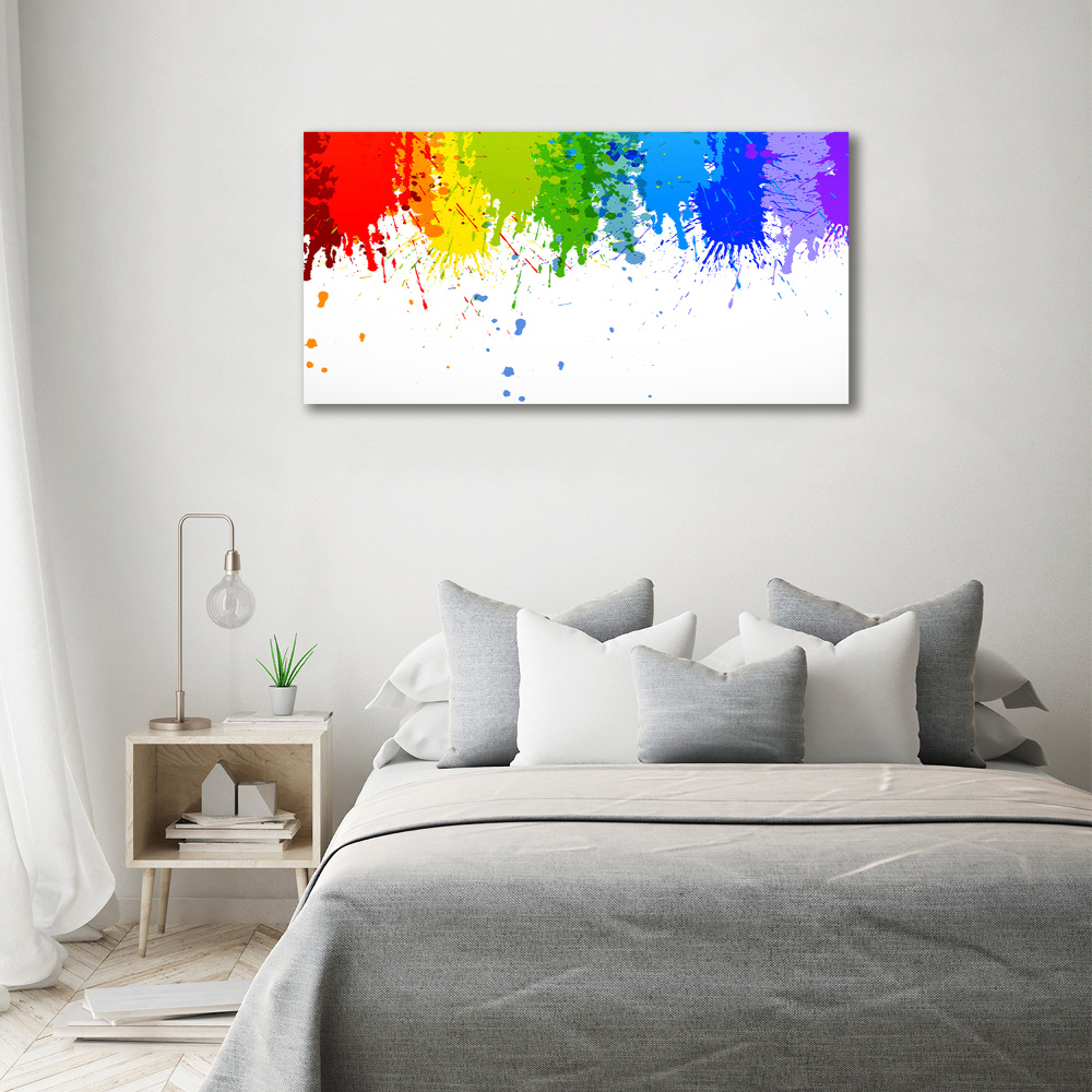 Tableau sur toile Taches arc-en-ciel