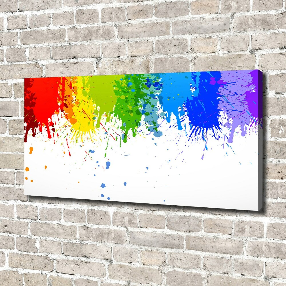 Tableau sur toile Taches arc-en-ciel